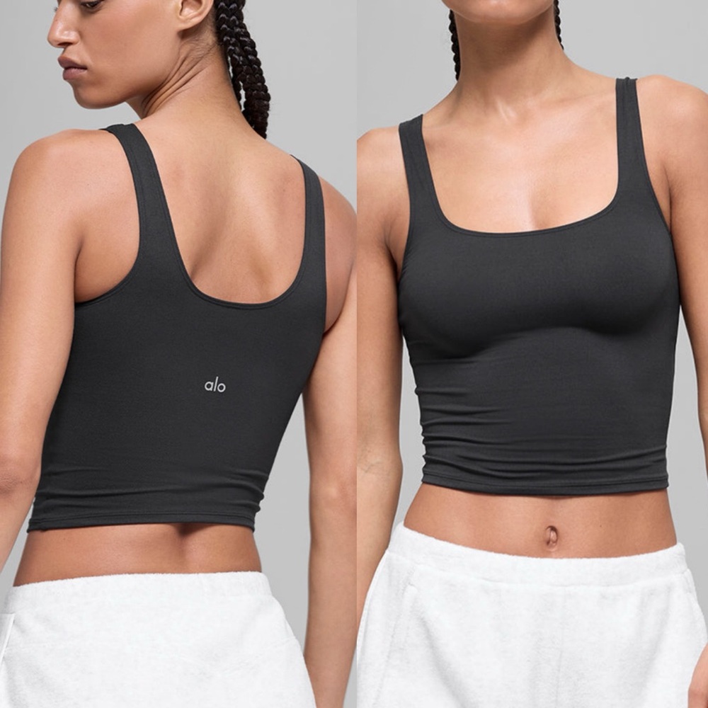 Alo Softsculpt Precision Tank — Black NWT